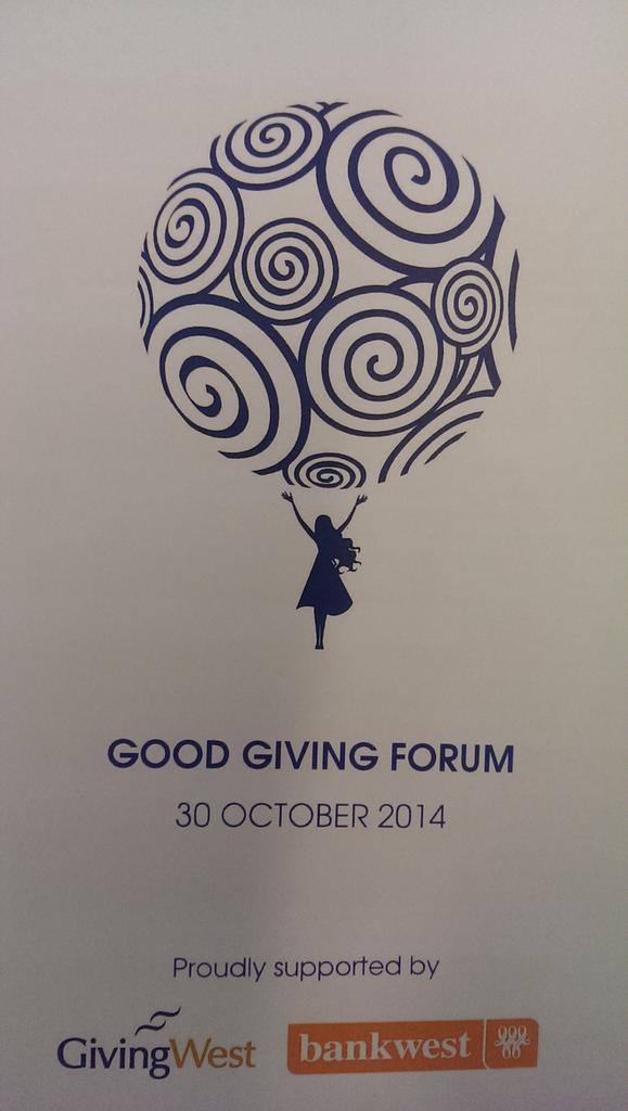 worldofbrad's tweet photo. Great to be at the @GivingWest Good Giving Forum today. Looking forward to the learnings #philanthropy http://t.co/ZSHKfVSiif