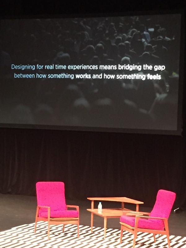 am_cloudy's tweet image. The theme of how things 'feel' continues with the head of Twitter UX. #huckwd14