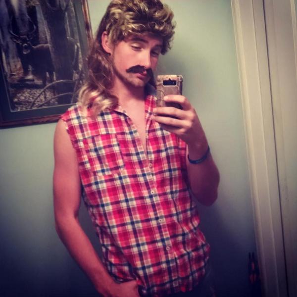 #Halloween #mullet #JoeDirt