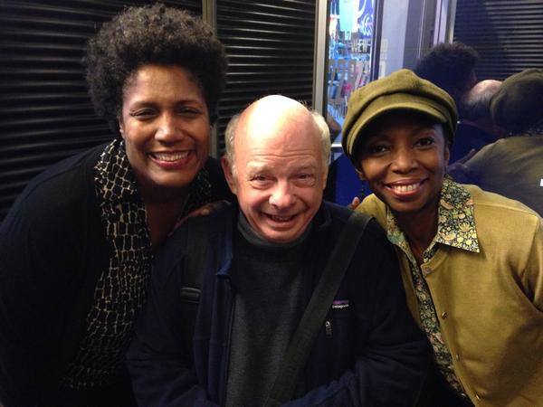 SharonWashActor's tweet photo. Me &amp; @nancygilesnyc make a #WallaceShawn sandwich after today's matinee. #WhileIYetLive @primarystages #2showday http://t.co/VUDRPRkenE