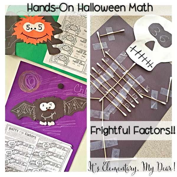 LindseyPetlak's tweet image. LOVE these student-created hands-on Frightful Factors creations! Crafts, games, practice #spookymath #halloweenmath