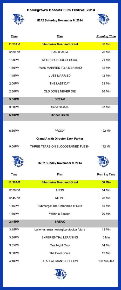 H2F2_Fest's tweet image. The schedule for 2014...
