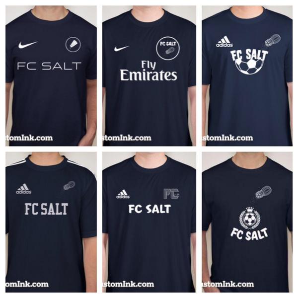 FC_Salt's tweet photo. The FC Salt potential jerseys! Reply with you favorite jersey! voting ends Friday at 11:59 PM! http://t.co/B5ONbFXHPO