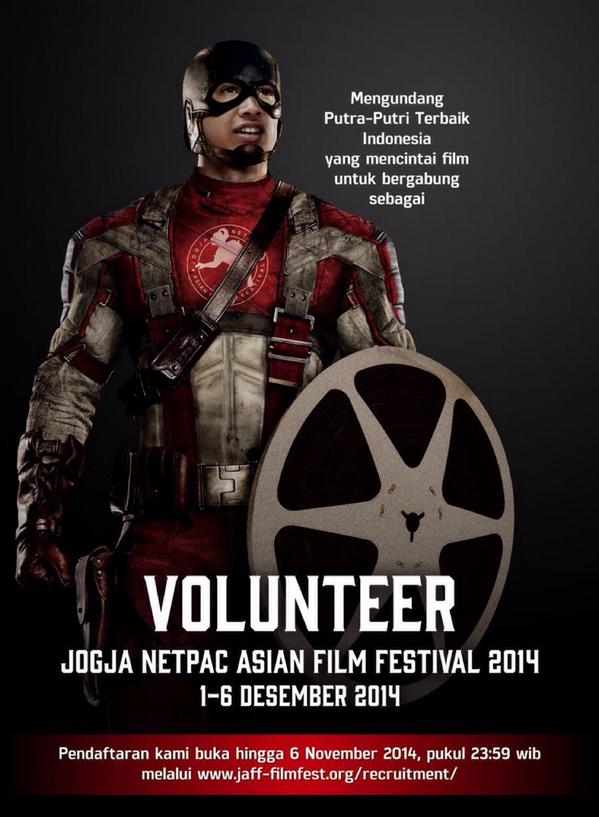 yang mau jadi VOLUNTEER #JAFF9 mana suaranya? segera daftar ya. terakhir 6 NOV lho.. jaff-filmfest.org/recruitment/