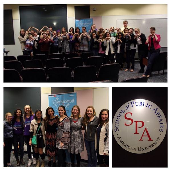 EmpowermentDocu's tweet image. Thank you @ausg_wi &amp;amp; @LeanInDC for hosting a screening, we had a great time speaking to such bright college students!