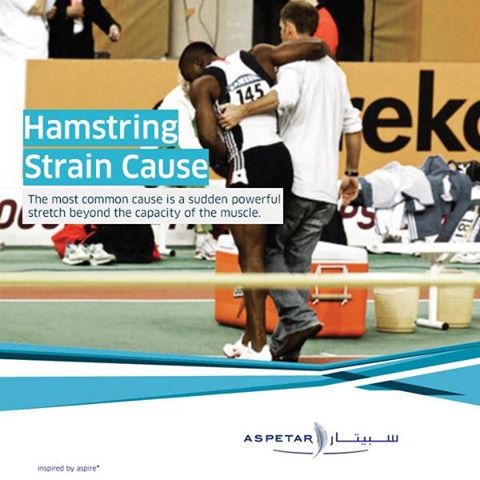 Aspetar's tweet photo. Common #Hamstring_Strain Causes:
- Increasing age.
- Poor flexibility.
- Weak hamstrings.
#Sports #Injuries #Aspetar http://t.co/kNUtBnAYxF