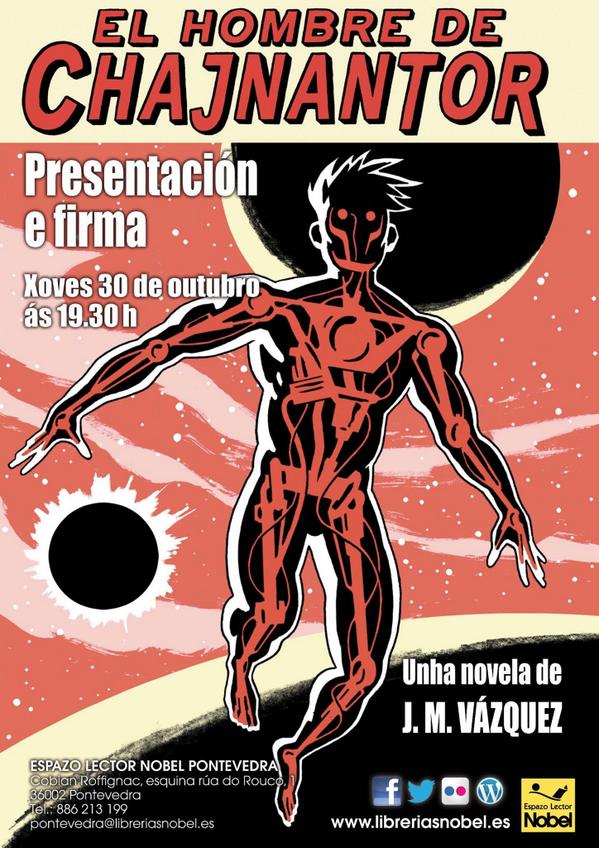 LibreriasNobel's tweet photo. HOY JUEVES!!! Presentación y firma de "El hombre chajnantor" @JMVazquezBot  en Pontevedra http://t.co/eb6GxpfxFh