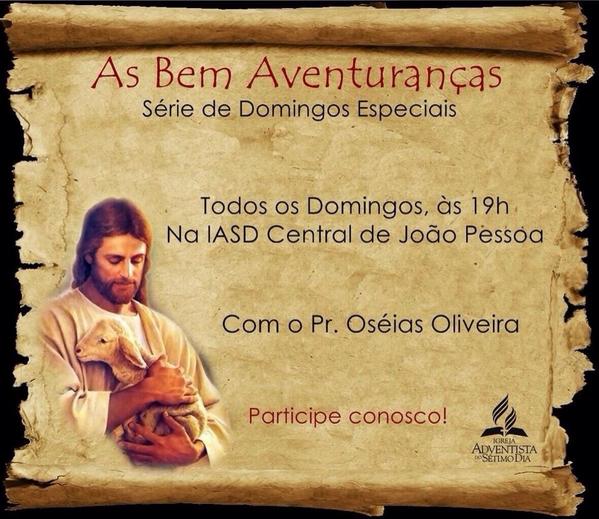 IASDJOAOPESSOA's tweet photo. Venha participar conosco! http://t.co/nFxmpiDxwx