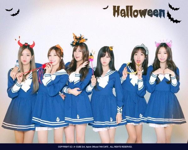 naeunrainbow's tweet photo. 141030 에이핑크 일본 블로그 및 공식 카페 .. 의상이... #에이핑크 #할로윈 #apink #halloween http://t.co/soTLYRotRb
