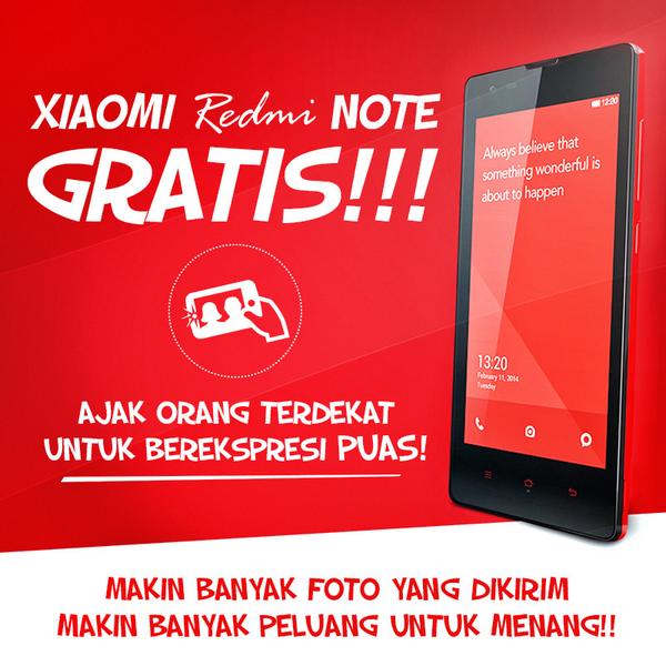Kartu_As's tweet image. Saatnya ganti smartphone kamu ke Xiaomi Redmi Note! Pamerin ekspresi PUAS di tsel.me/puas #PASBUATSEMUA