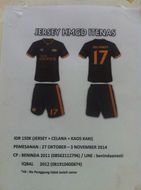 Jersey HMGD 150k (jersey+celana+kaos kaki) Pemesanan 27Oktobet-3November 2014 <a href="/GD_ITENAS2013/">GEODESI ITENAS 2013</a> <a href="/GDITENAS2012/">GEODESI¹²</a>