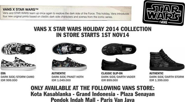 Sepatu Vans Vans Pim Vans Star Wars Indonesia 2025 - Main Image