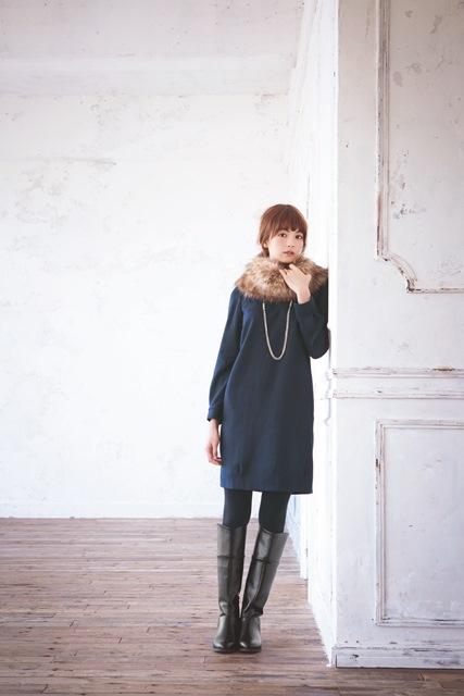 forte_forte フォルテフォルテ　刺繍ガウンコート　矢野未希子さん着用 Switch On Your Style. 矢野未希子が着る、着た瞬間モードが