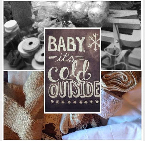 olive_long's tweet photo. Let the #Christmas #craft commence! #handmadehour #shabbychic #vintage Facebook olivelong1908 http://t.co/9GDNnupVtQ