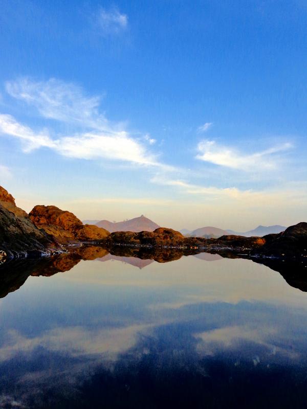 Mirror at Payangan Beach in portrait, Jember
