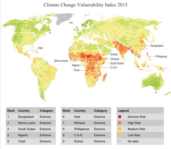 matjhope's tweet photo. The fundamental injustice of climate change, in one map - via @MaplecroftRisk http://t.co/33hc02GqJK http://t.co/wG7hLOBd1P