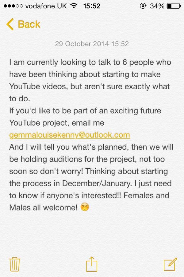 ProjectTube's tweet image. Calling all creative people! let me know if you're interested! @FemaleBloggerRT @blogobsessive @UKBlogAwards
