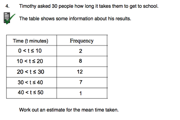 Corbettmaths On Twitter Estimated Mean Practice Questions Http T Co Ehahs1khfh Http T Co 3oolkbrxvt