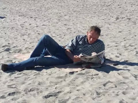 Mister Zeman al Poetto stamattina.
#Cagliari