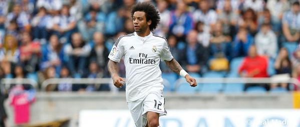 realmadrid's tweet photo. ¿SABÍAS QUE...? ¡@MarceloM12 es el defensa que más balones recupera de la Liga! http://t.co/DragZGw5tv #HalaMadrid http://t.co/uYyV1Xqygc