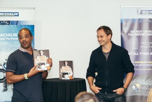 MichelinTyres's tweet image. .@BenCollinsStig &amp;amp; @funkytownlondon showing our competition winners #HOWTODRIVE @RockinghamUK . #WorthARead