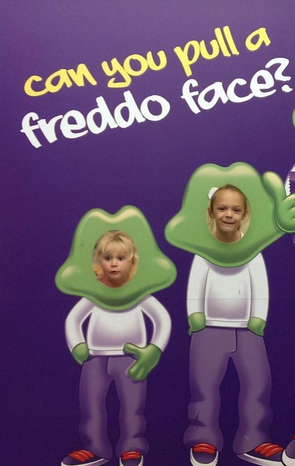 Pillachi's tweet photo. Class day out with the family @CadburyWorld topped off with new 4d cinema #GreatDay see u again soon. #FreddoFace http://t.co/V6ykPeYYZr