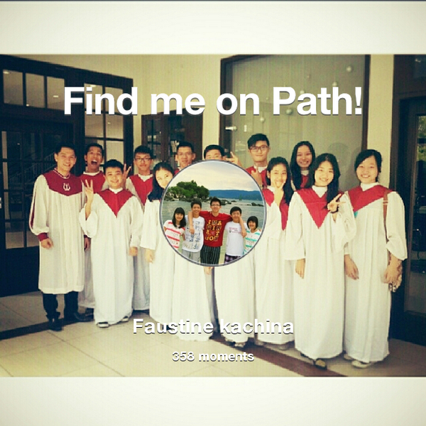 FKachina's tweet photo. I've shared 358 memories with my friends on #Path - see them now at http://t.co/uSplsTFLSZ! #thepersonalnetwork http://t.co/2w3VkW3G6K