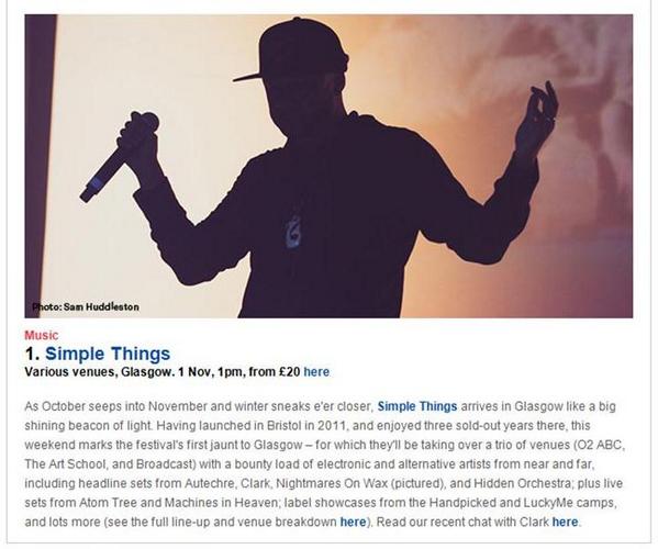 simplethingsgl's tweet image. #1 thing to do this weekend on @theskinnymag Zap. #ST2014 Glasgow