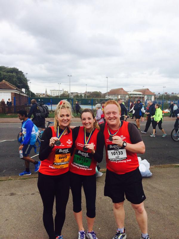 Congratulations to Sinead, Heather and Steve who ran the Great South Run in aid of @PrincesTrust