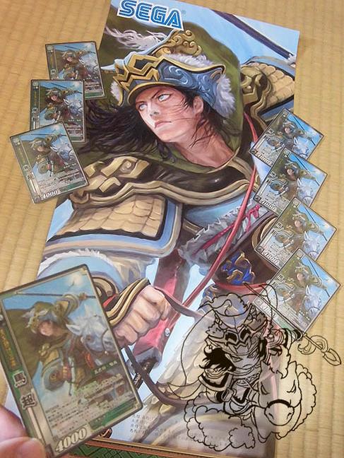 SEGAさんの三国志大戦TCG用カード「天を翔ける者 PT馬超」 を描かせて