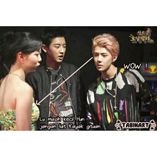 Ih Sehun sukanya ahjumma ahjumma~