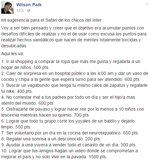 karichase's tweet photo. "@SaraMorenoPy: Este SI debería ser el #SafariInter http://t.co/U1E5OVDk7b" 👈👏👏