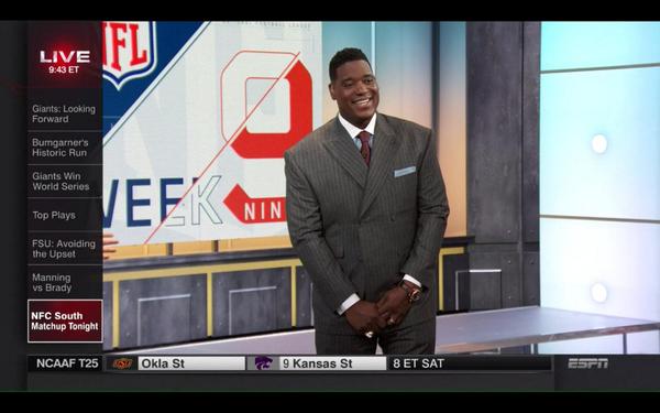 bhofheimer_espn's tweet image. Welcome back @damienwoody! He's on @SportsCenter now. Looks awesome.