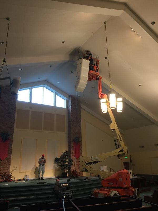 wavesolutionsgr's tweet photo. ust started doing some installations at @WabashFriends. The new guy, Keith, is pulling his weight around the job site http://t.co/aRcJvyLSWH