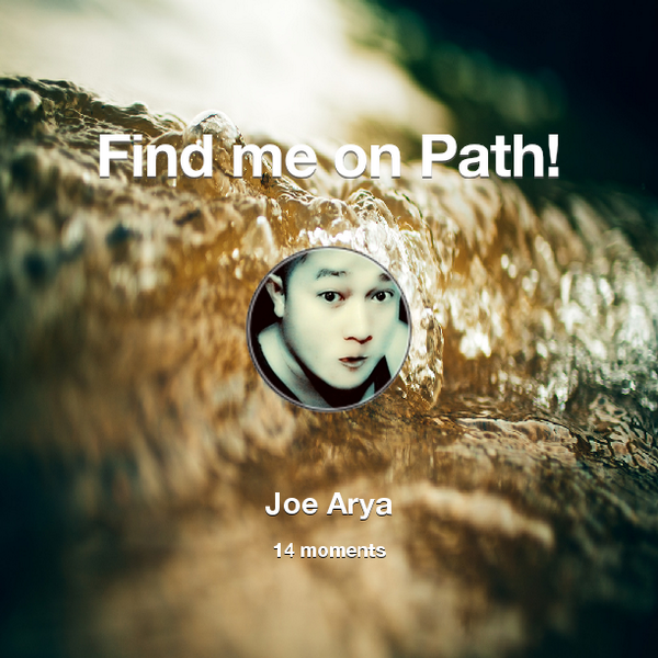 joearya18's tweet photo. Find me on #Path now! Go to: http://t.co/2BKXTpl1YE! #thepersonalnetwork http://t.co/INfACeV3lq