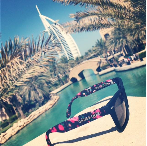 wizeandope's tweet photo. .#Dubai showin some love! #BurjAlArab. #WizeAndOpe #WizeDecisions #Shades #LookinGood. http://t.co/iQeyqY0DCI