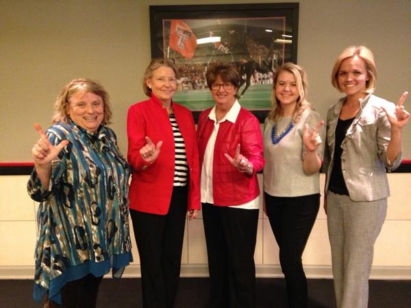 TTUWGS's tweet photo. Great day, #IAmARedRaider, for Women's Leadership Institute lunch w/ #MarshaSharp for Gender Equity Council. http://t.co/vIBLrXzQeP
