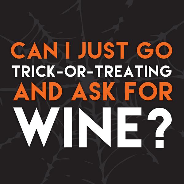 Wear your halloween costume to the winery tomorrow and receive 10% off Hallowine &amp; Witches' Brew!