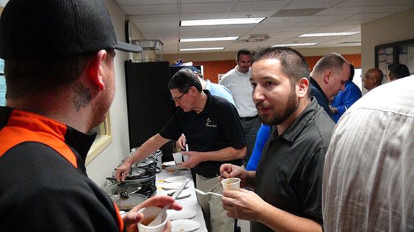 EXEL NA has its first Chili cook-off's today. All the employees and visitors in the building tasted over 10 creations