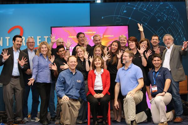 Internet2's tweet image. Sincere thanks to attendees, speakers, @ESnetUpdates and @IUITNews from the Internet2 staff! #TechEX14