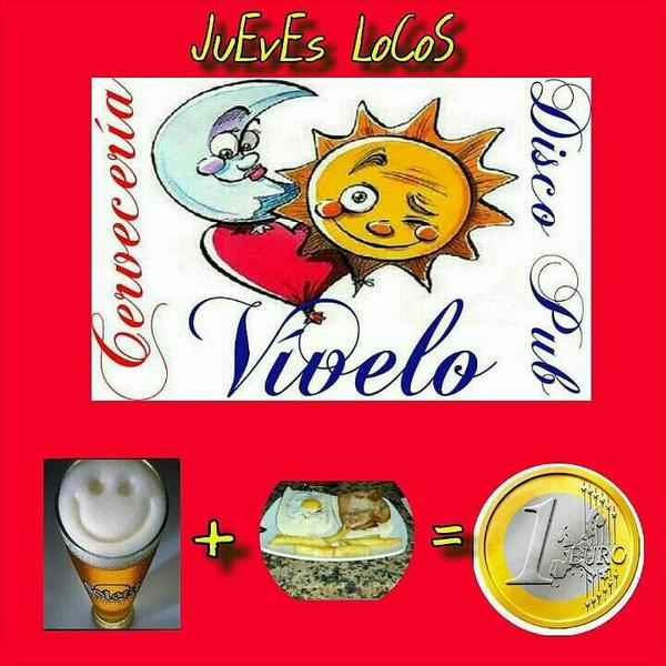 ViveloPub's tweet photo. Jueves locossss !! CAÑA + TAPA =1 € http://t.co/tNMC4tSpLr