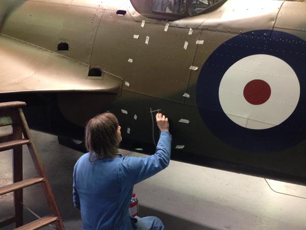 Bristol Blenheim Markings being applied