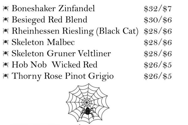 DeckHouseCBNC's tweet photo. Scary wines! Come wine down with us on Halloween! #13NightsOfHalloween http://t.co/H1wOsYqtPn