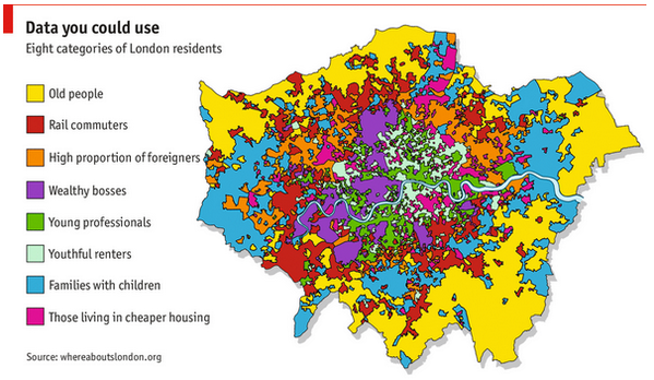 Data-driven cities, our Whereabouts London map featured in <a href="/TheEconomist/">The Economist</a> economist.com/news/britain/2… #FutureCities