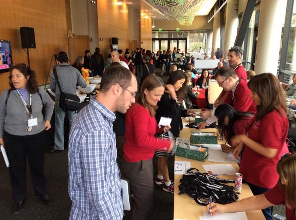 itunconf's tweet photo. Registration before the Unconference begins. #itunconf http://t.co/S09BR1ycen