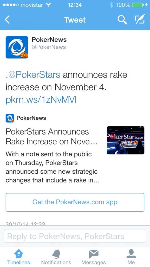 Parece que@PokerNews  informa como se debe. Porque sera? Cubren los EPT tambien no? Recibe mucha de stars!