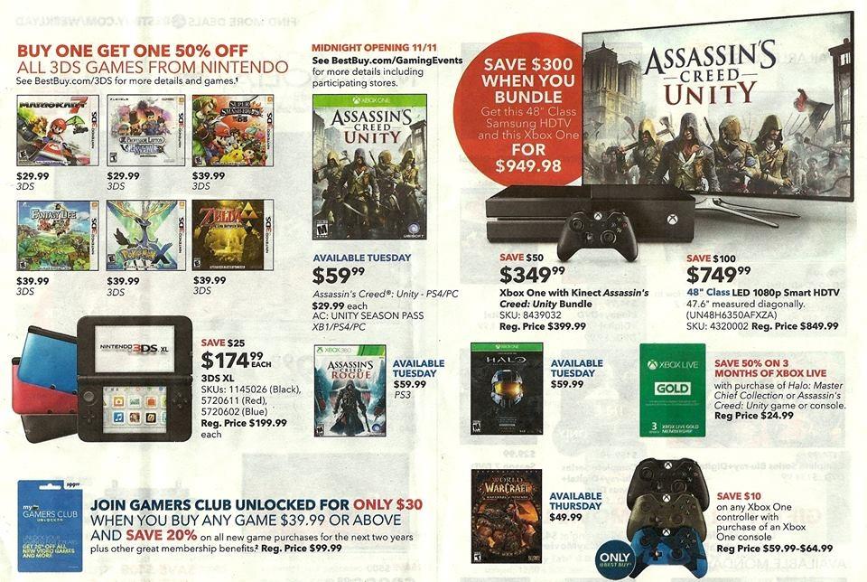 Best  Buy one, get one 50% off on 3DS games starting Nov. 9th B1NLJ-WIUAATwsv