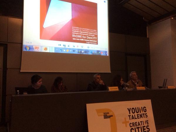 giulybottino's tweet photo. #romadesignlab presenta Rhome for dencity esposto durante il festival al dip.architettura di Uni Roma 3 http://t.co/umltqPXgi1