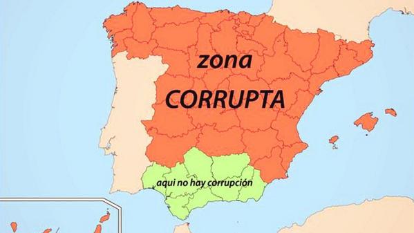 ManuGarridoGi's tweet image. #LaHoraAzulPP155
Mapa de la corrupción en #España según el #PSOE, La #Sexta y #Cuatro.