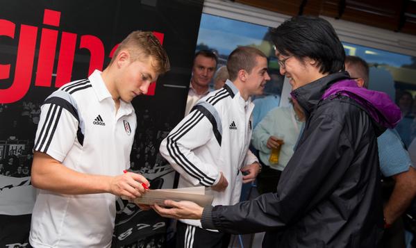 FulhamFC's tweet photo. At #FFC's fixture with Norwich we launched our first London’s Original in McBride’s package http://t.co/gDGLakIe7b http://t.co/rBZf2Cx9kA